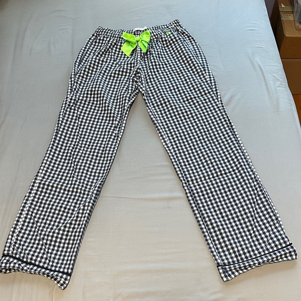 Abercrombie & Fitch Pajama Pants with Neon Green Bow